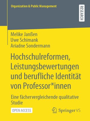 cover image of Hochschulreformen, Leistungsbewertungen und berufliche Identität von Professor*innen